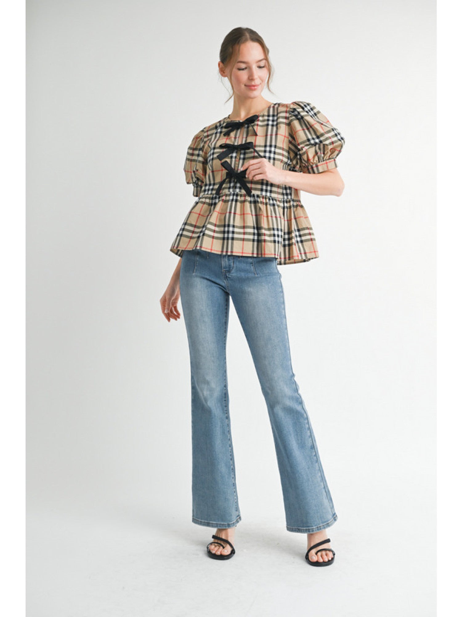 Penelope Plaid Top