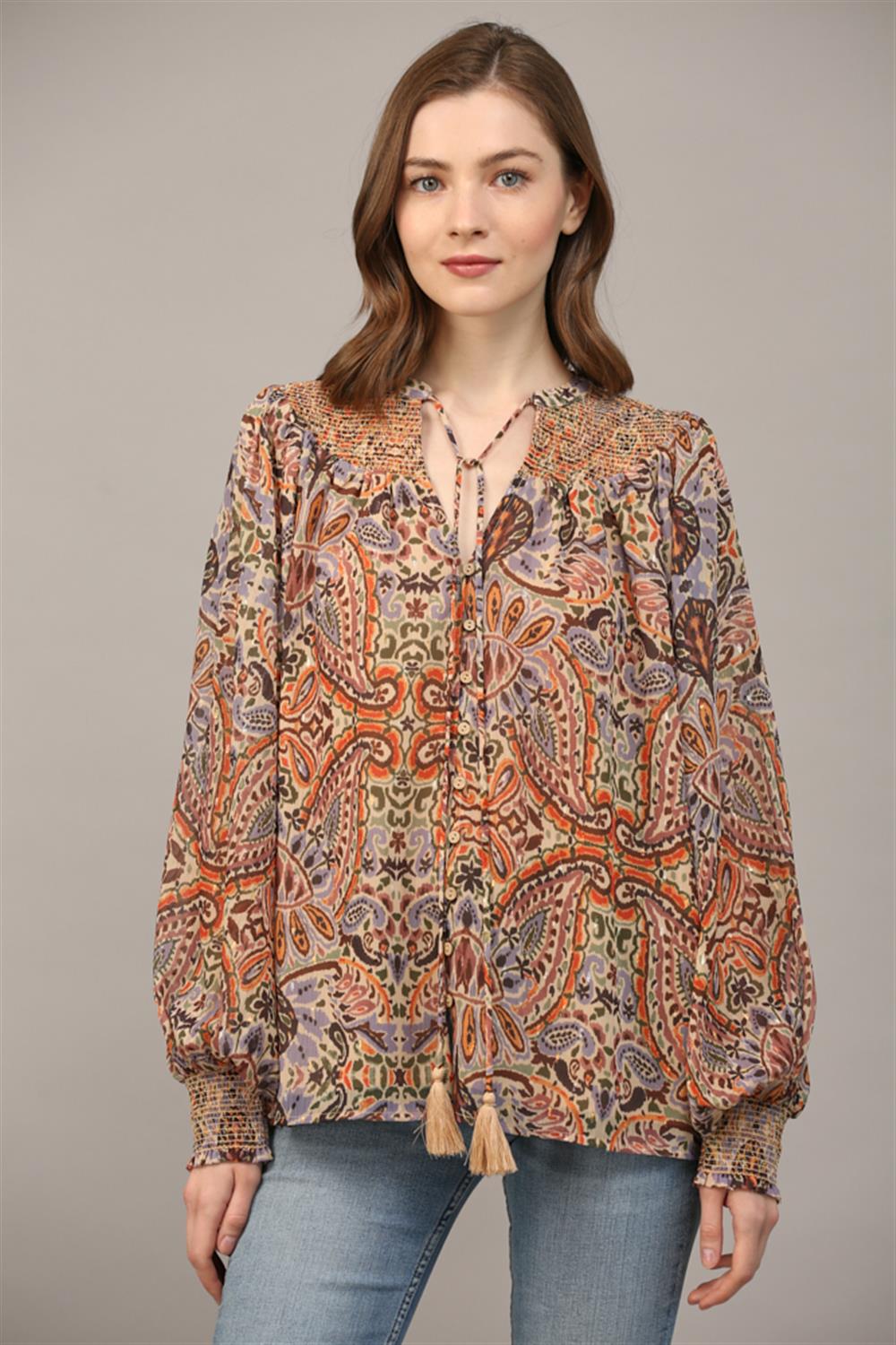 Pretty In Paisley Blouse