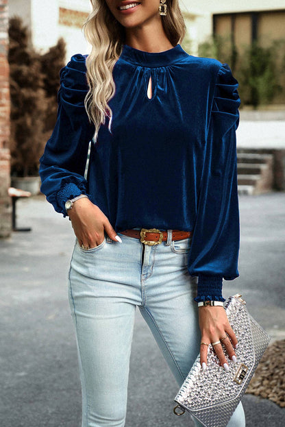 A Touch Of Class Velvet Blouse