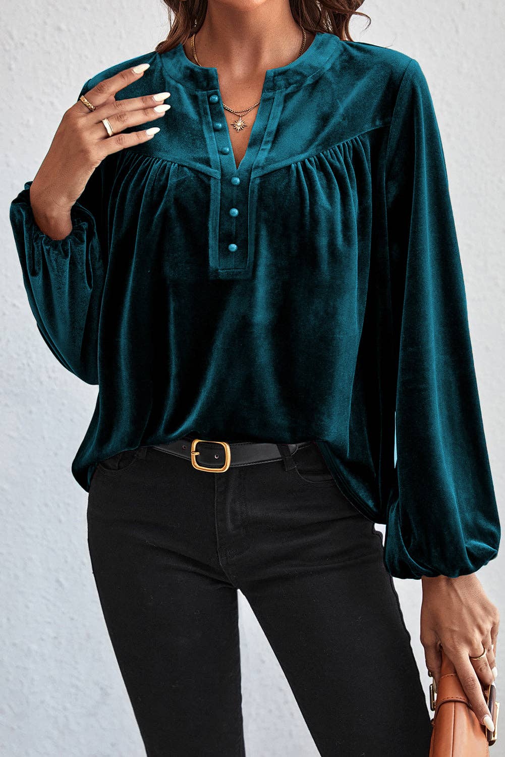 Vivian Velvet Blouse