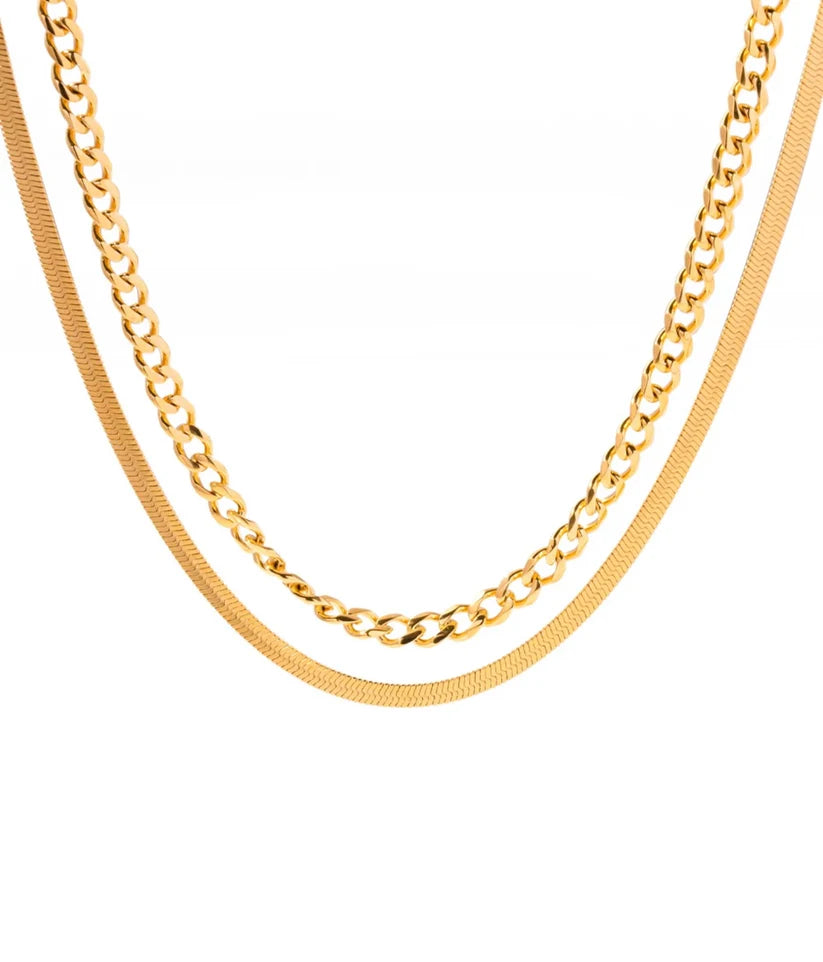 Chain+Herringbone Necklace