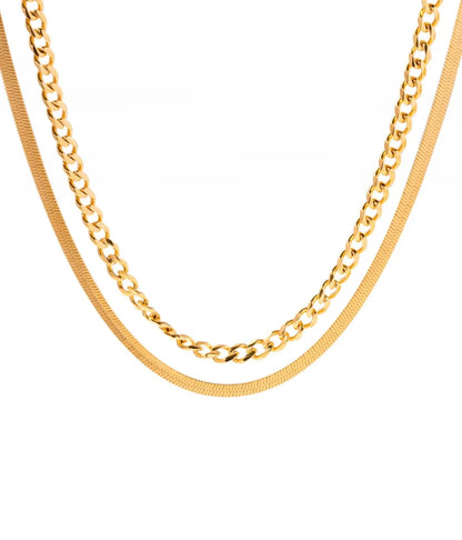 Chain+Herringbone Necklace