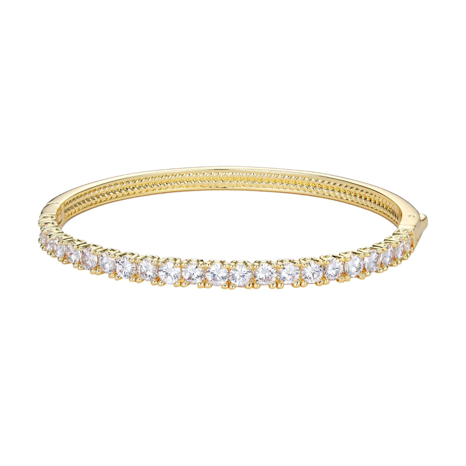 Gold CZ Bangle