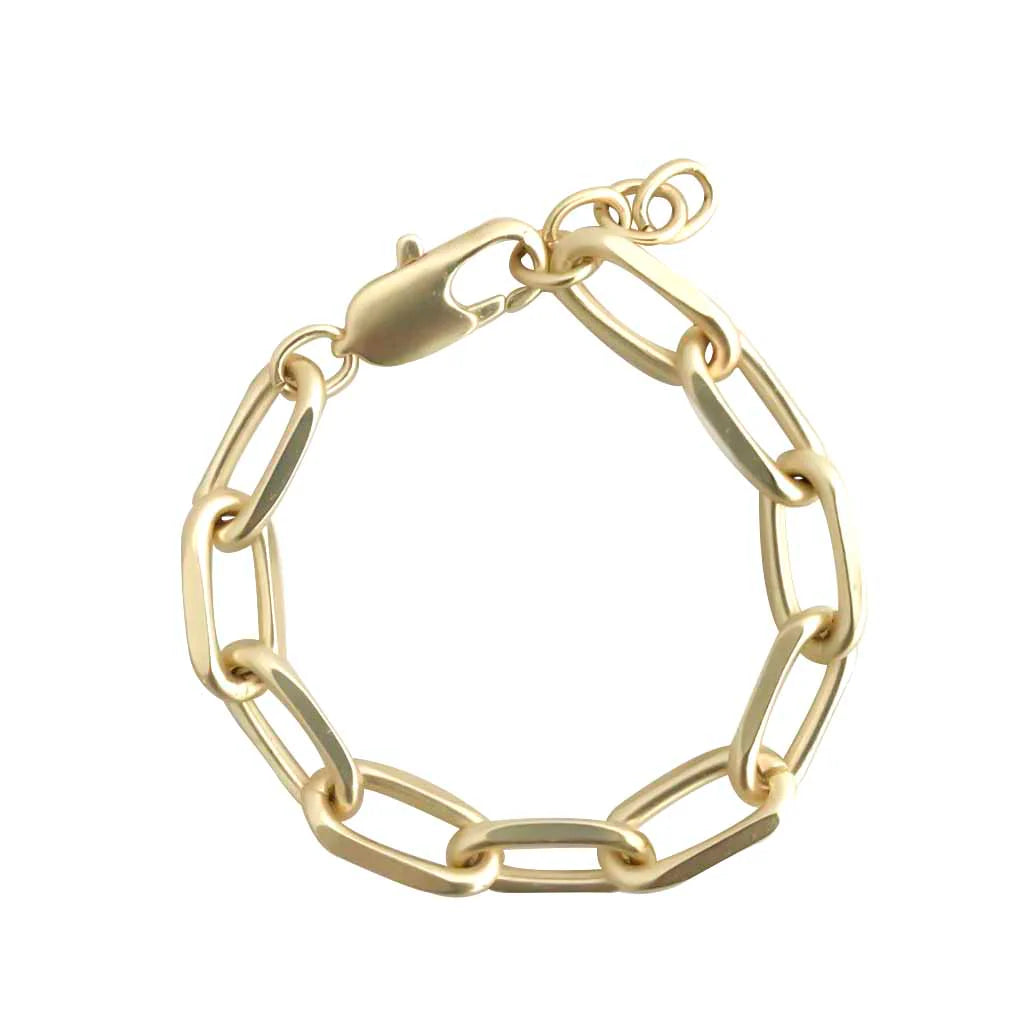 Matte Gold Link Bracelet