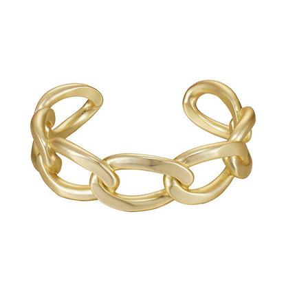 Matte Gold Link Cuff