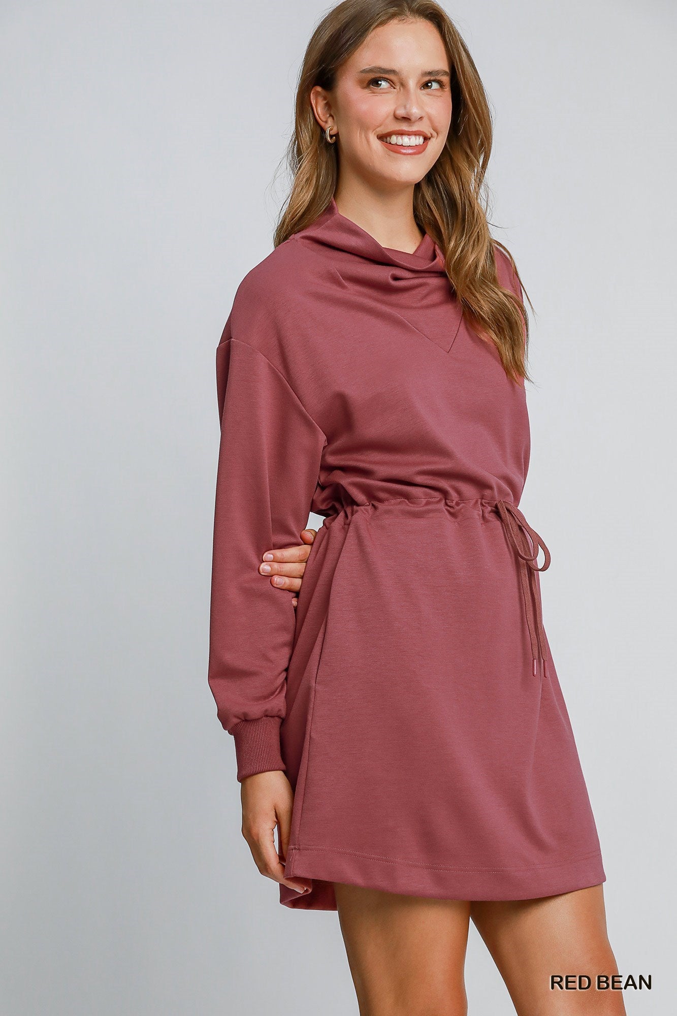 Cowl Me Comfortable Sweat Dress