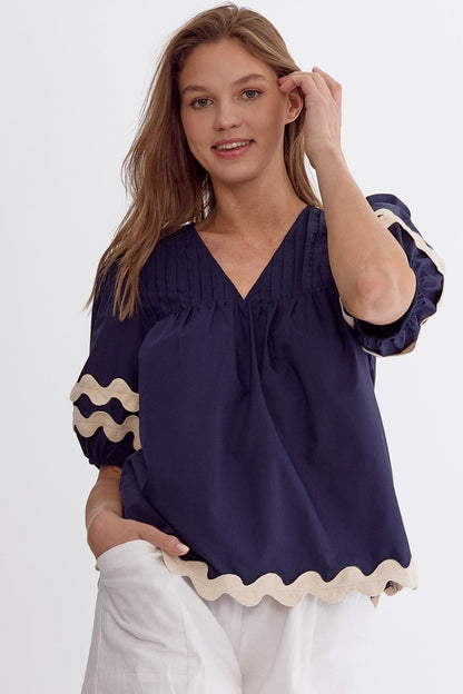 Blair Bubble Sleeve Top