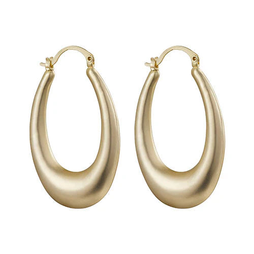 Oval Hoop Earrings