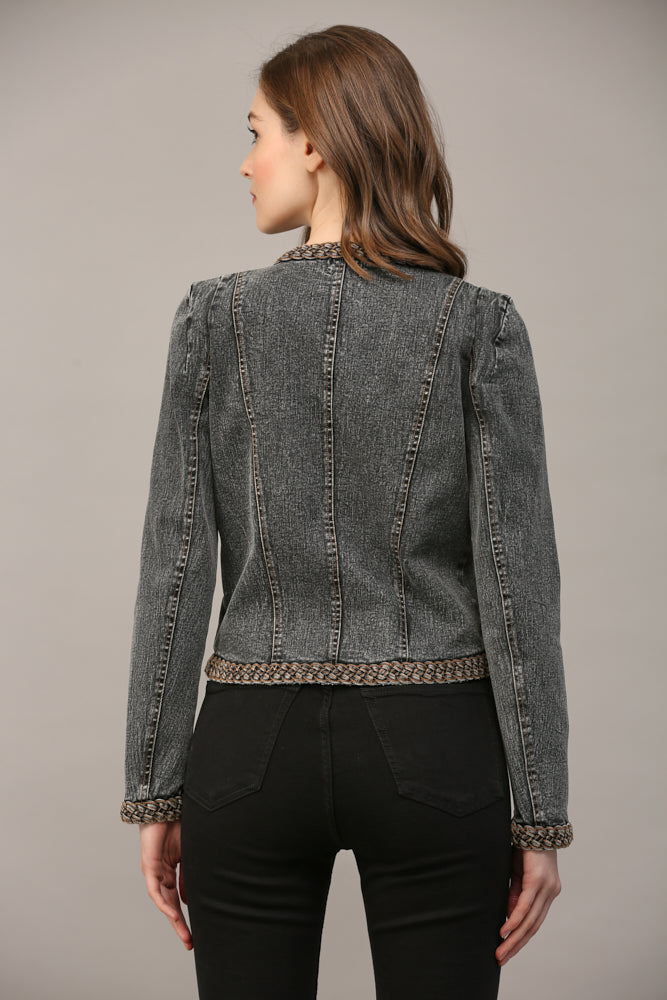 Beautifully Braided Denim Jacket