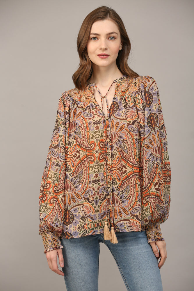 Pretty In Paisley Blouse