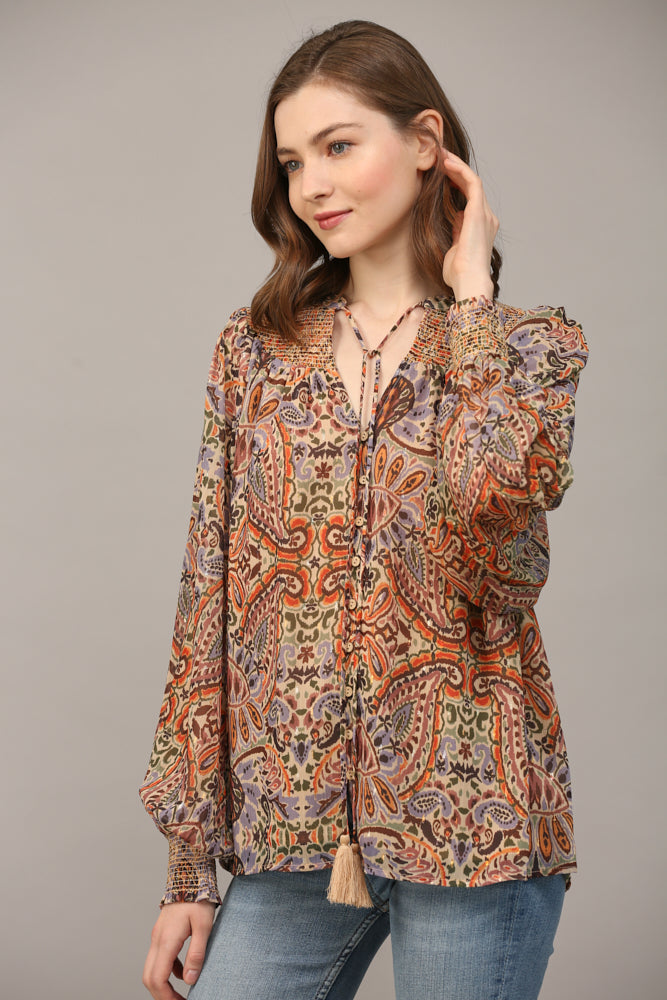 Pretty In Paisley Blouse