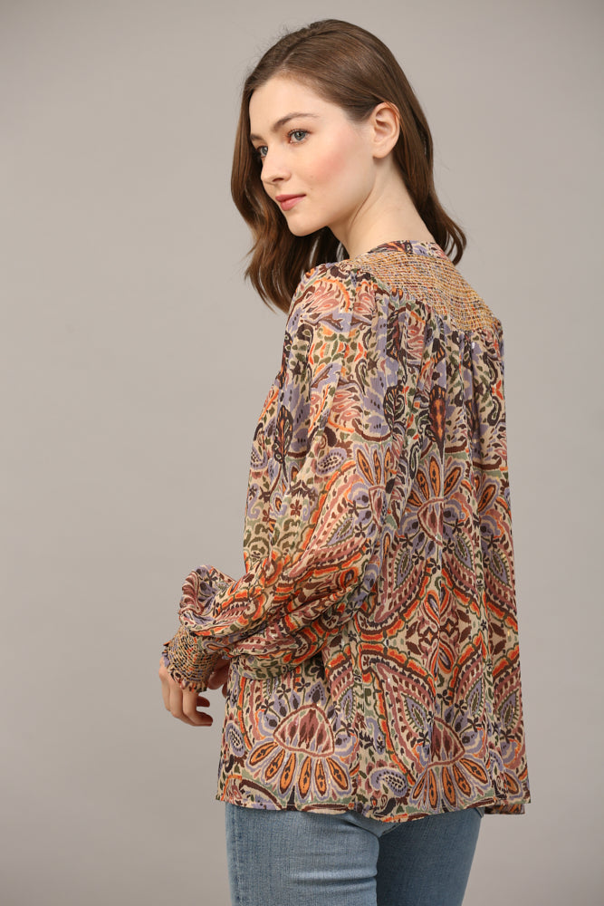 Pretty In Paisley Blouse