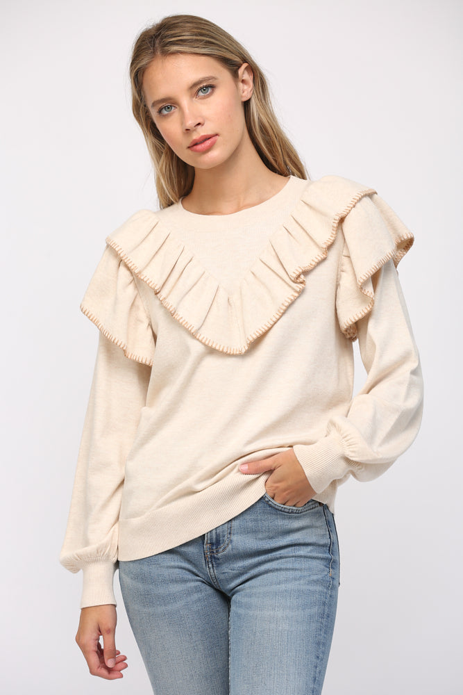 Waverly Whipstitch Top