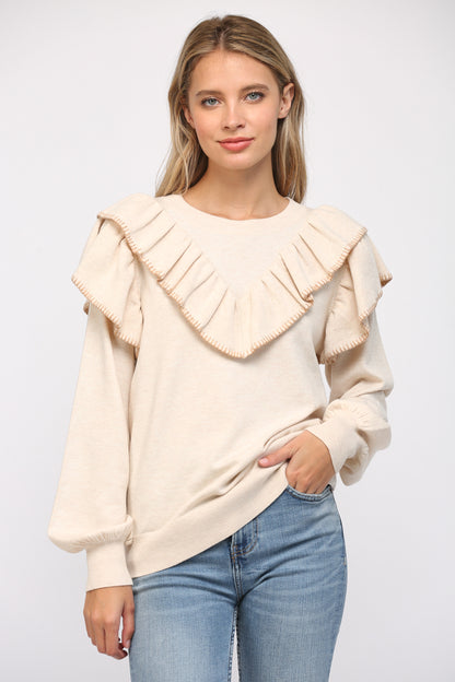 Waverly Whipstitch Top