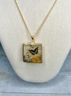 Grace Pour Out Butterfly Pendent With Chain