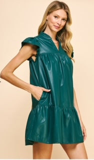 Vegan Leather Dress