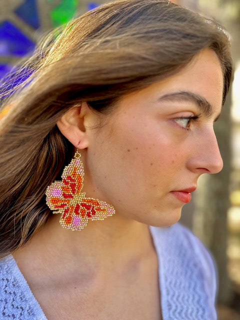 Que Color Butterfly Earrings