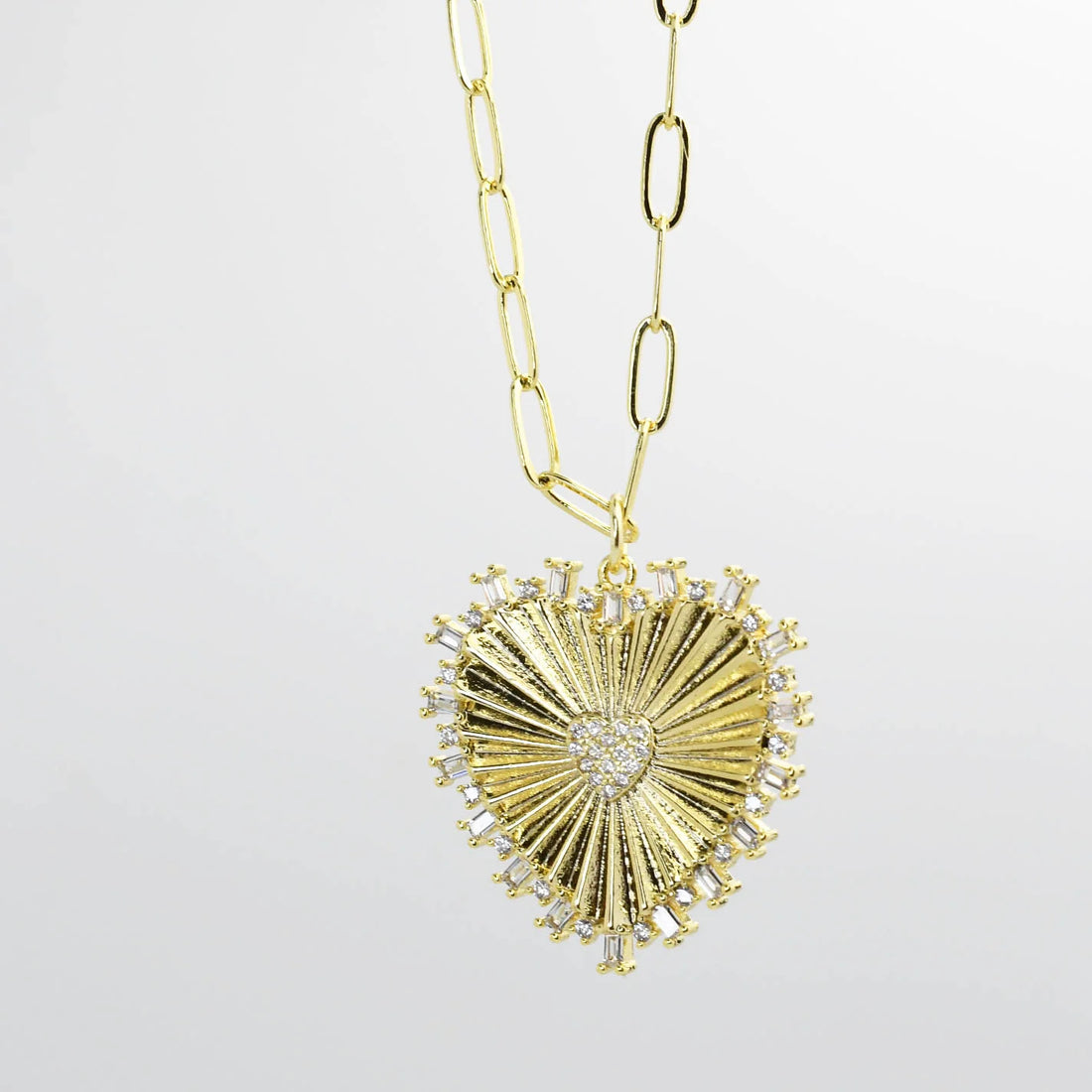 Mama Heart Gold Necklace