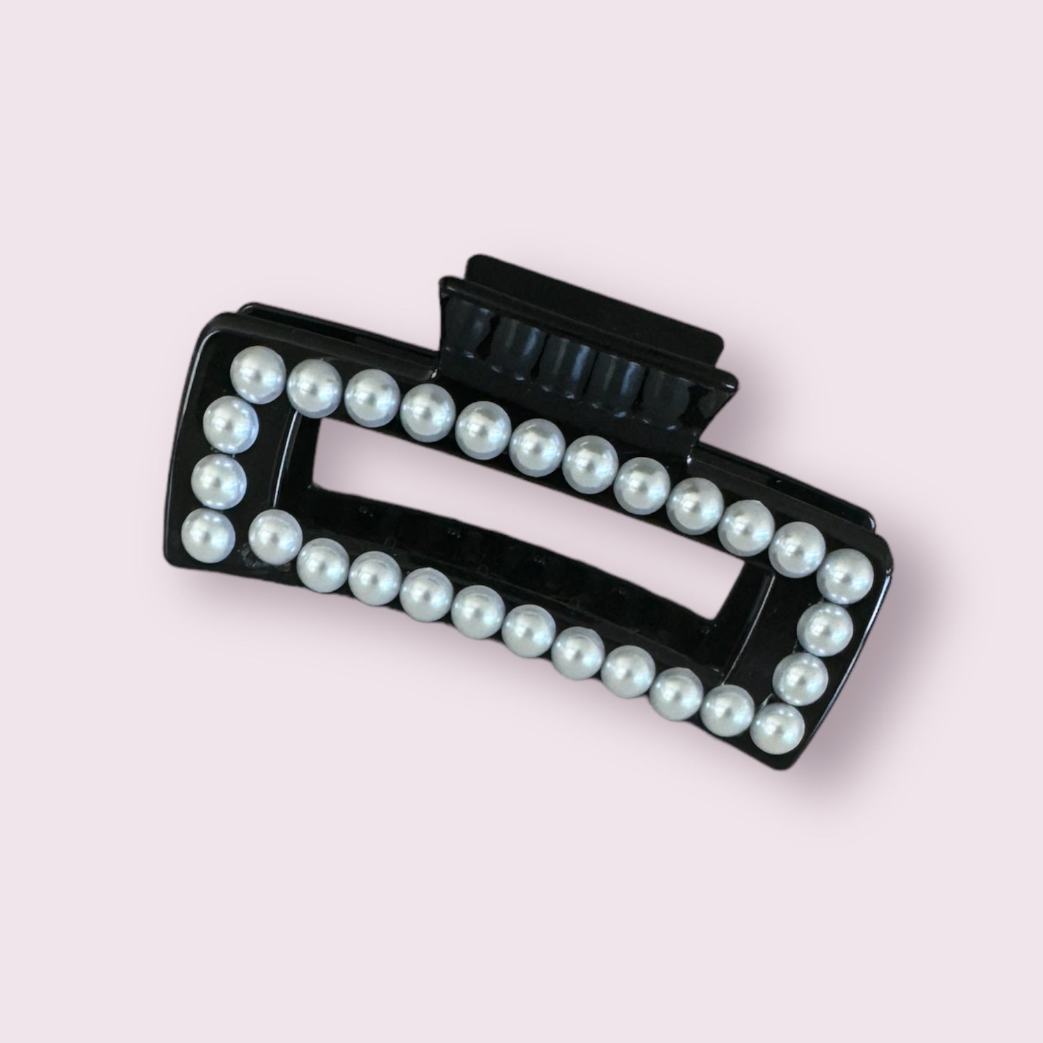 Pearl Accent Hair Claw Clip