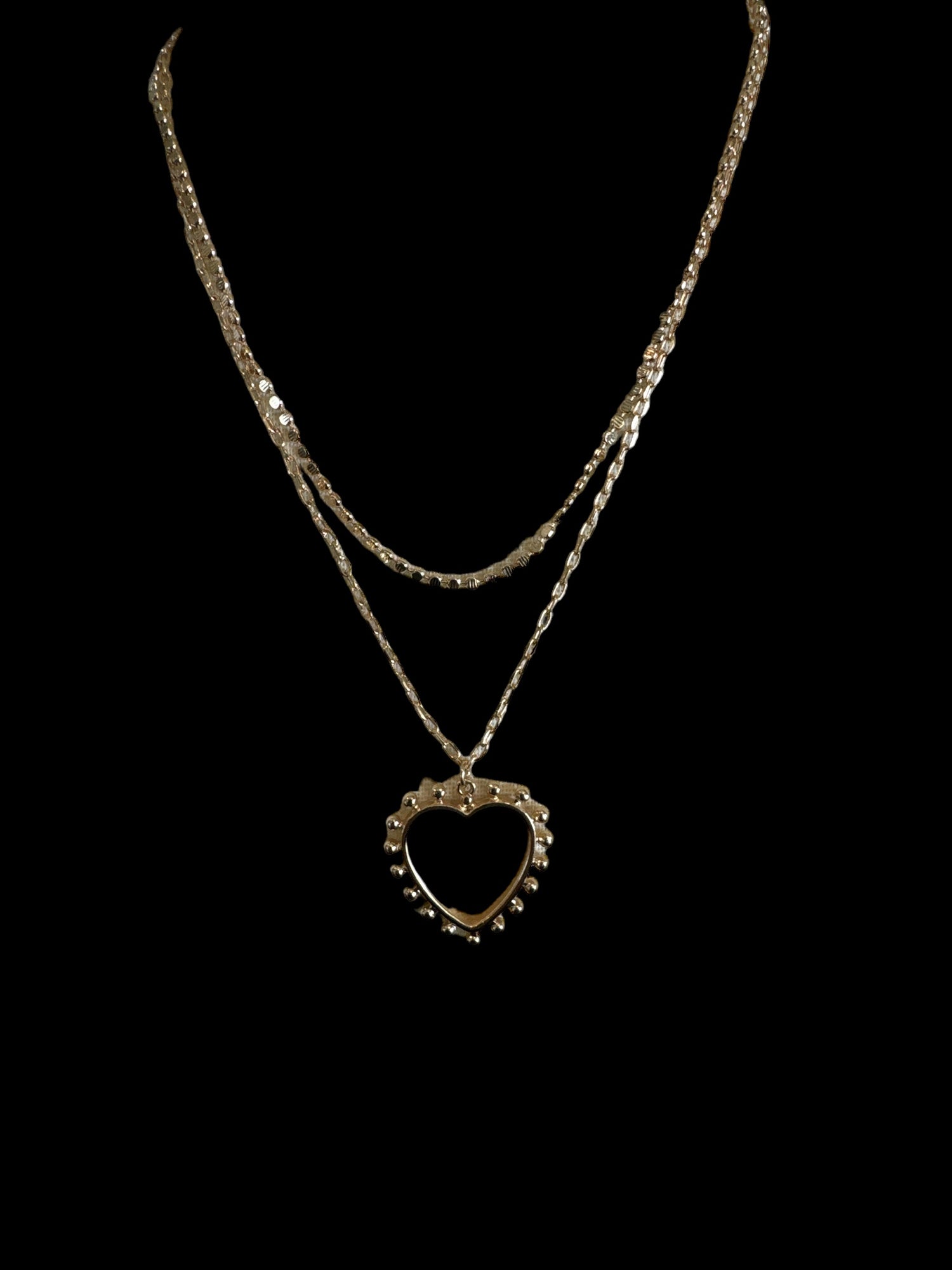 Kerri Layered Heart Necklace