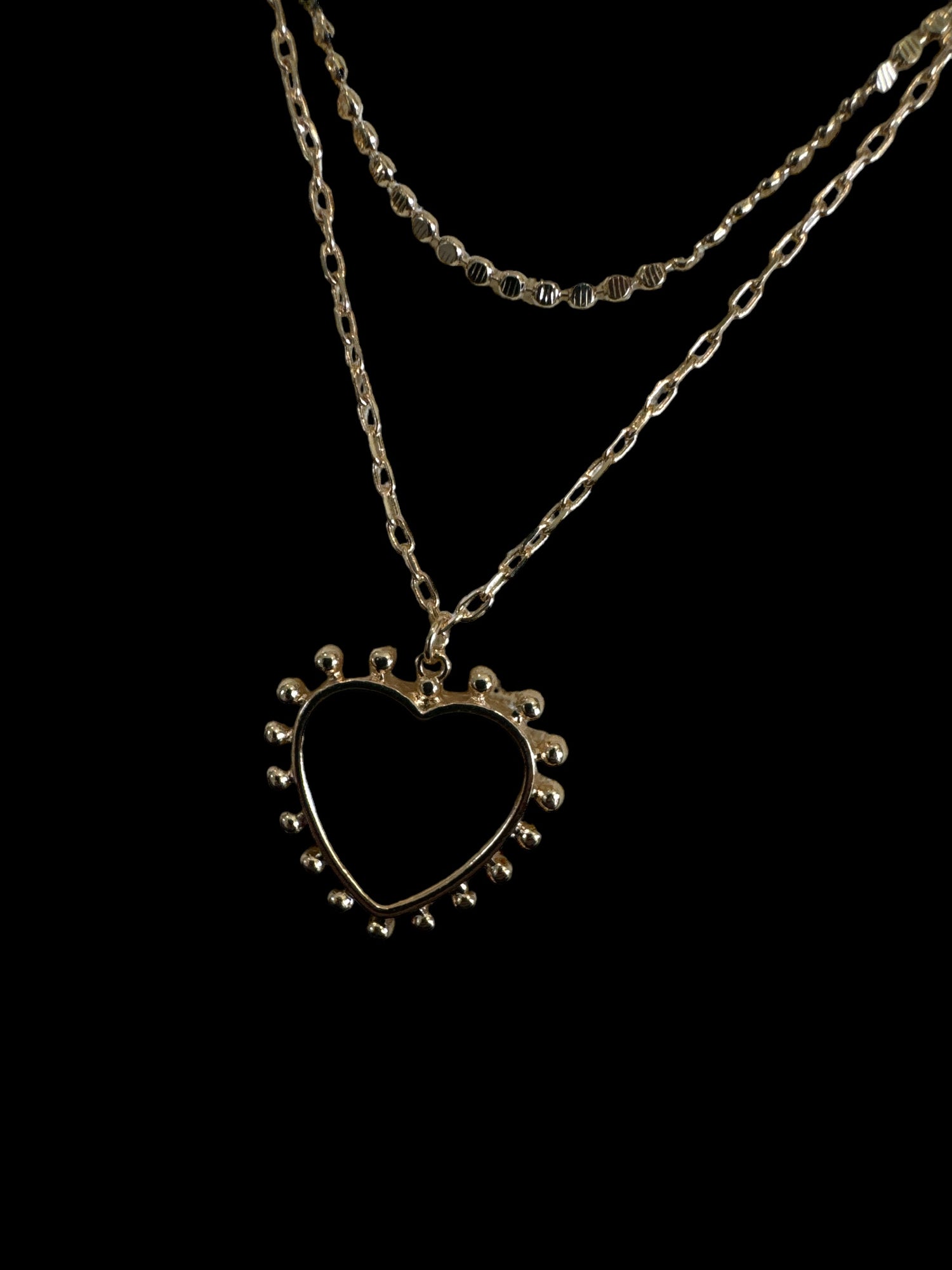 Kerri Layered Heart Necklace