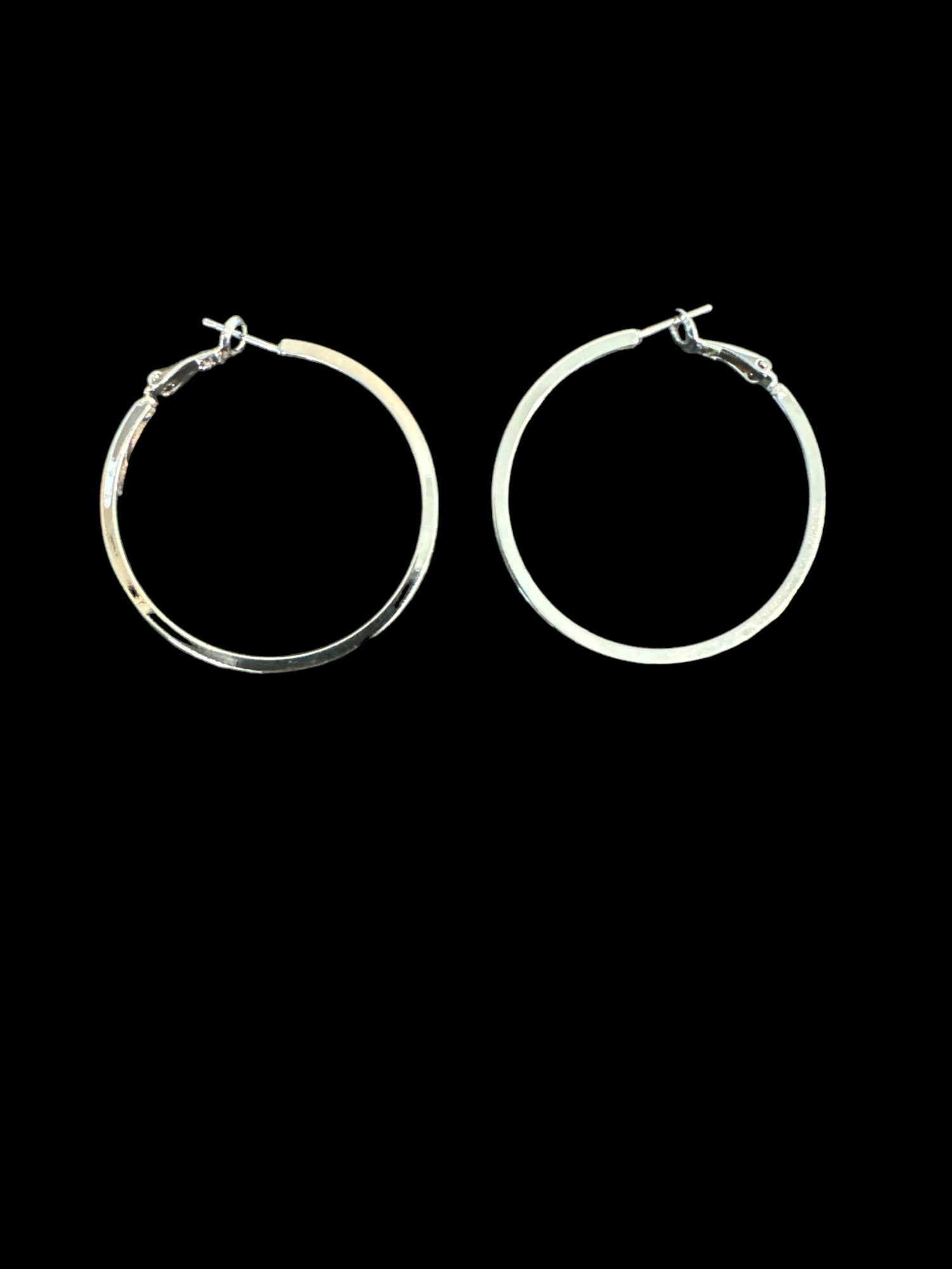 Classic Silver Hoops