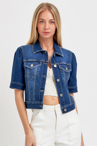 Regina Cropped Denim Jacket