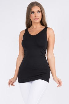 V or U Neckline Reversible Seamless Tank