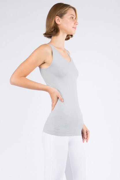 V or U Neckline Reversible Seamless Tank