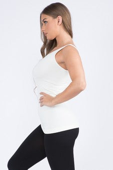 V or U Neckline Reversible Seamless Tank