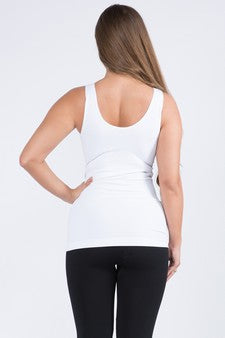 V or U Neckline Reversible Seamless Tank