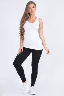 V or U Neckline Reversible Seamless Tank