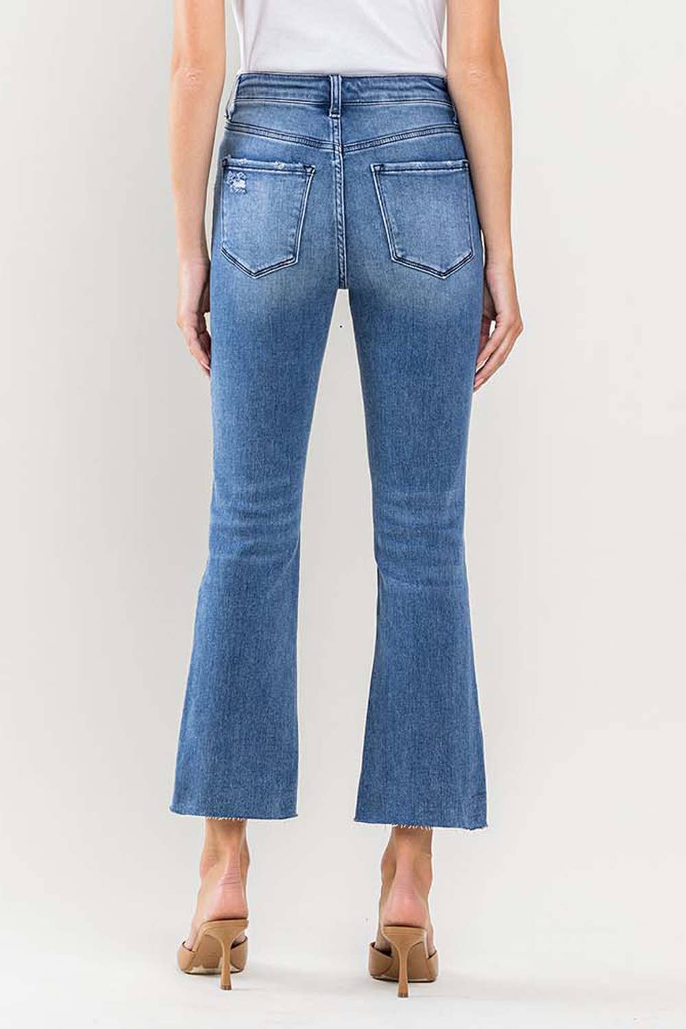 SUPER HIGH RISE KICK FLARE JEANS