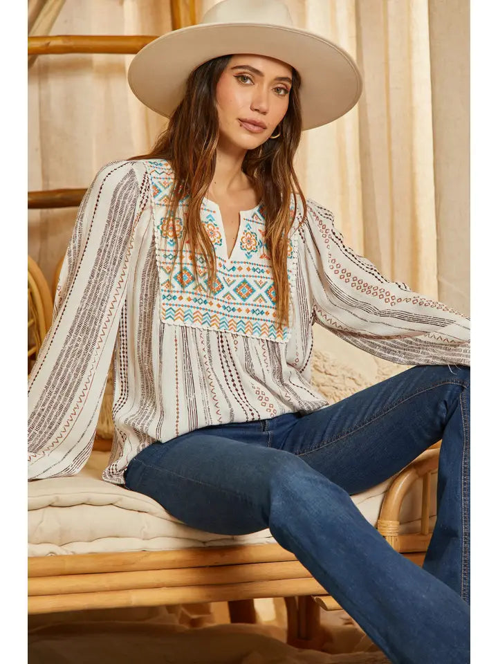 Ana Aztec Top by Savanna Jane