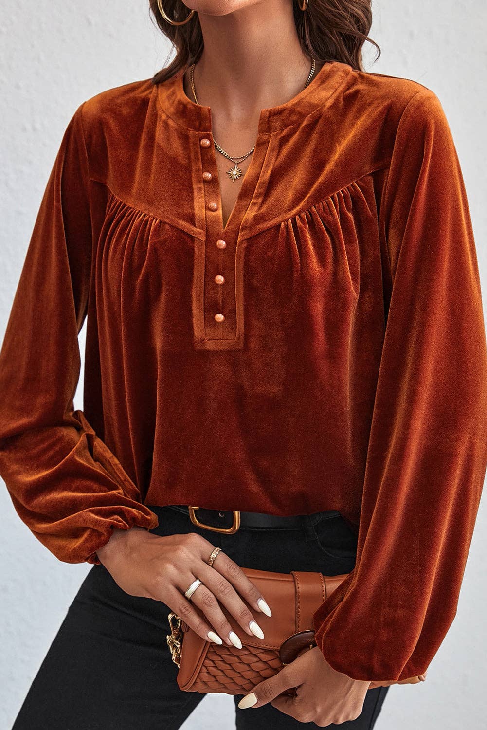 Vivian Velvet Blouse