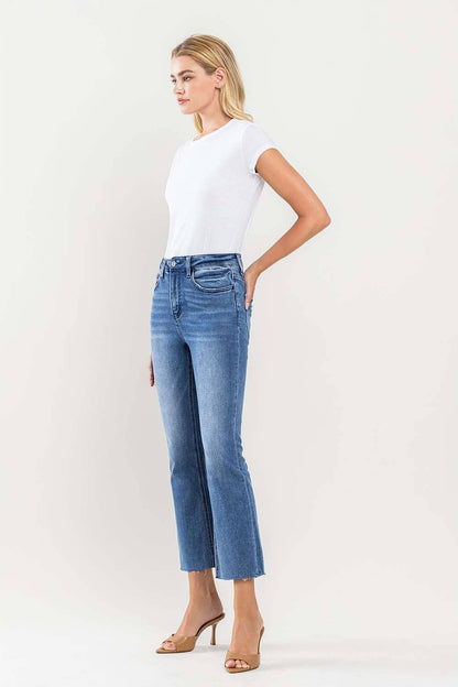 SUPER HIGH RISE KICK FLARE JEANS