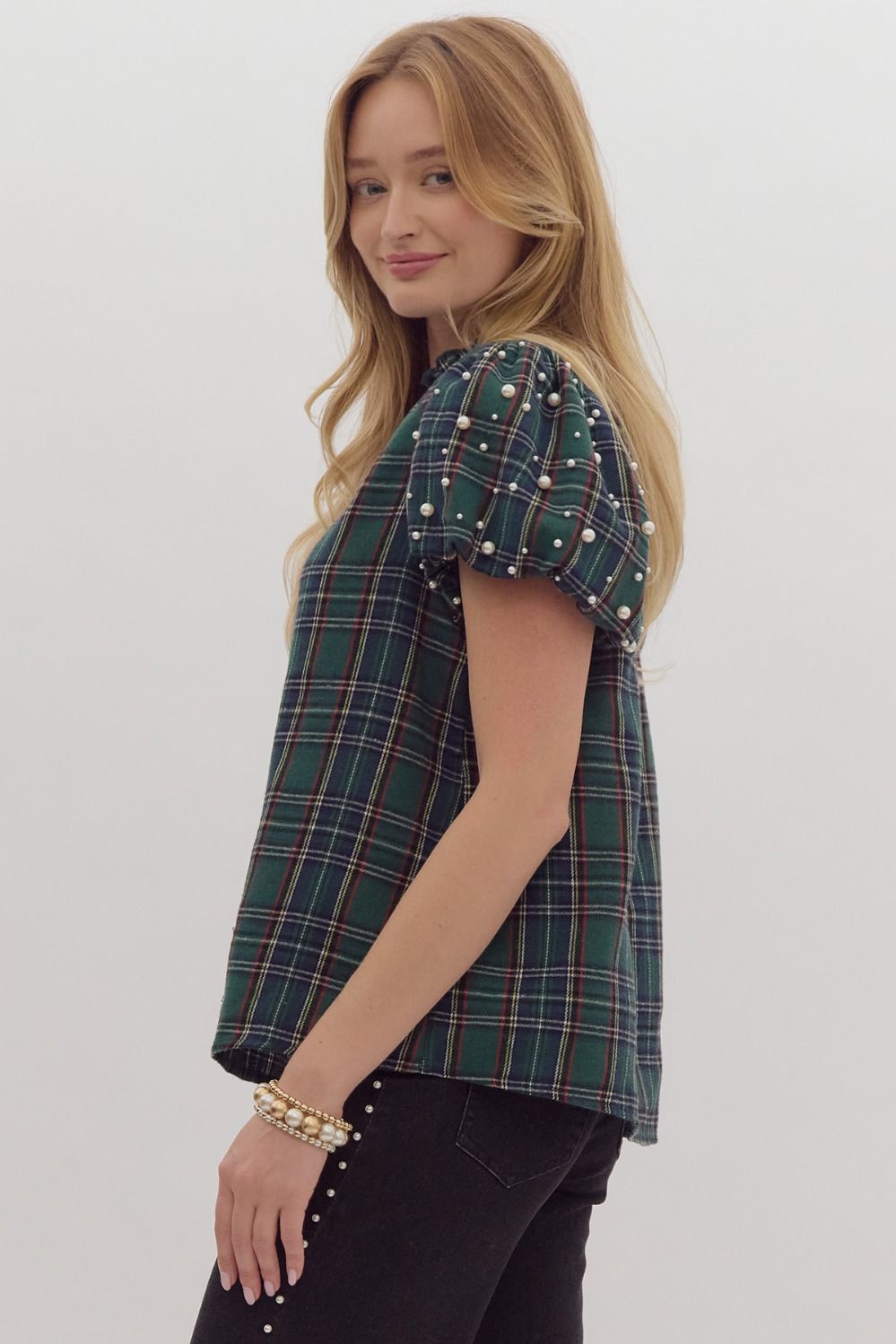 Teagan Tartan Plaid Top