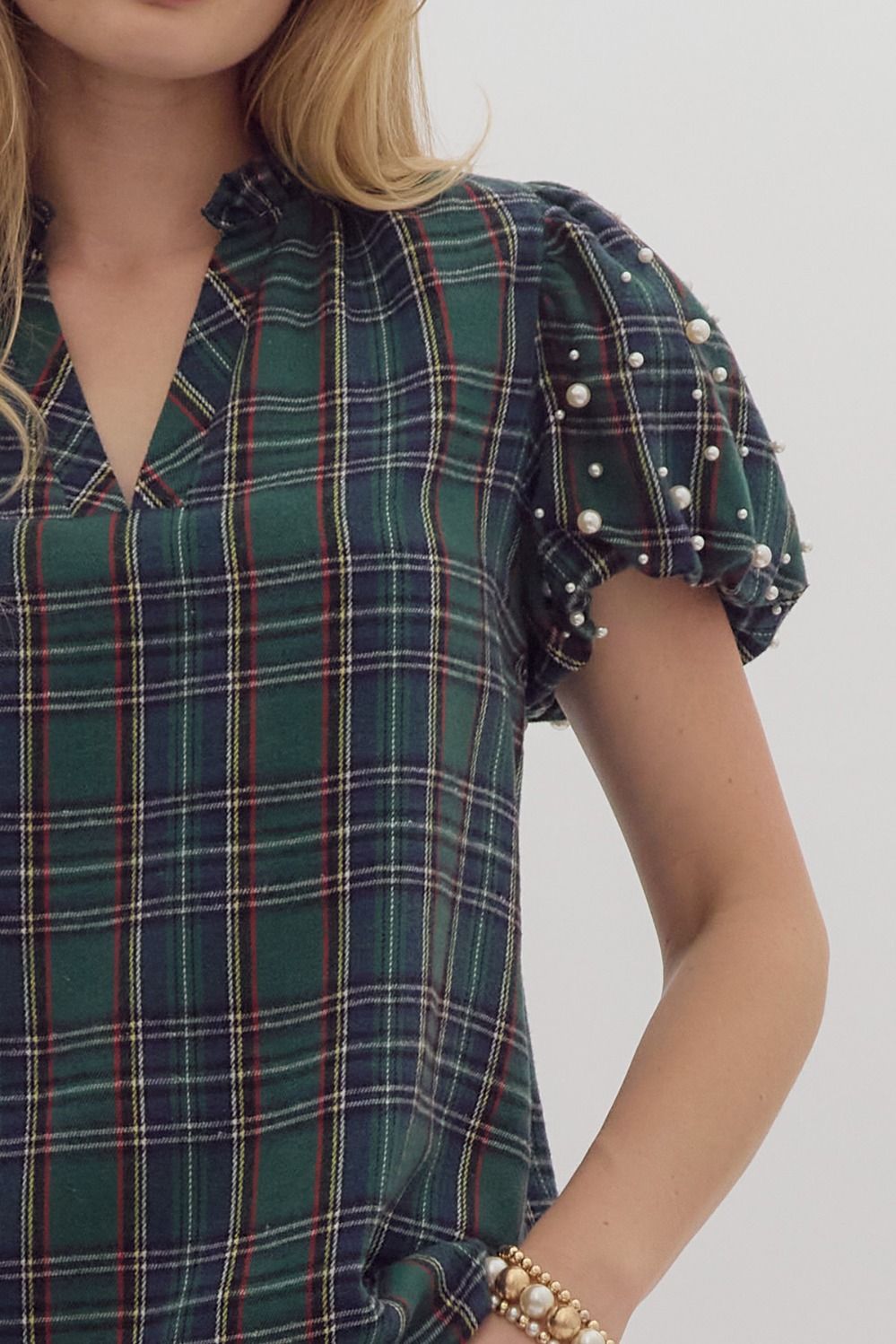 Teagan Tartan Plaid Top