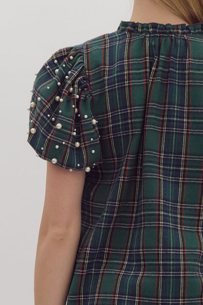 Teagan Tartan Plaid Top