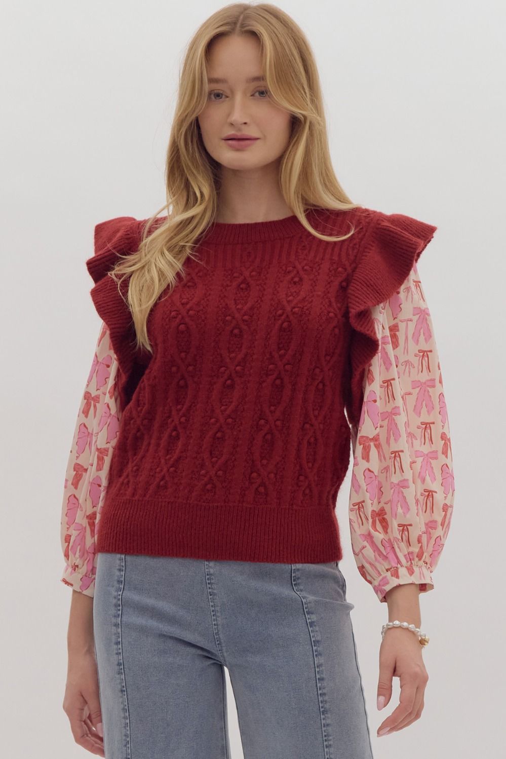 Ruby Bow Sweater