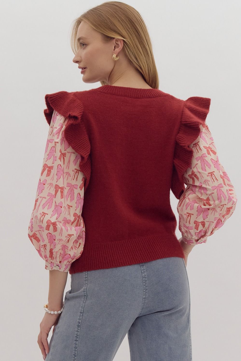 Ruby Bow Sweater