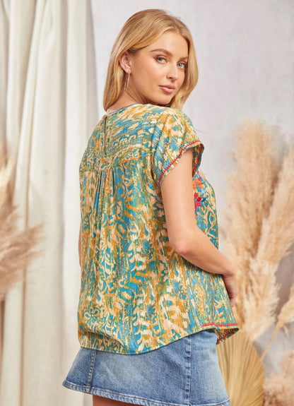 Savanna Jane Printed Blouse