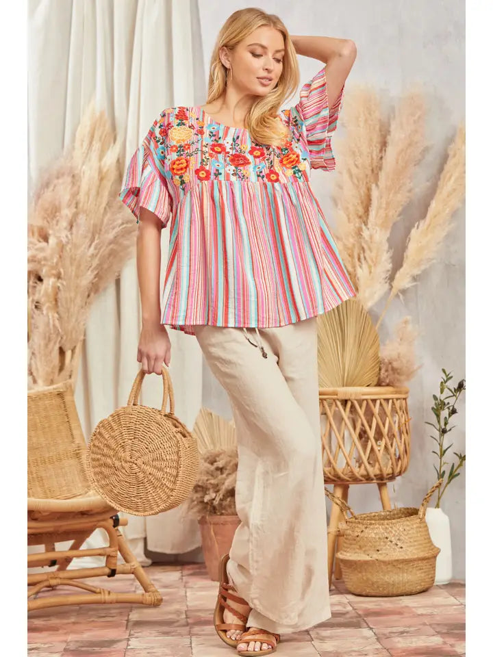 Savanna Jane Striped Top