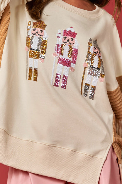 Sequin Nutcracker Sweatshirt