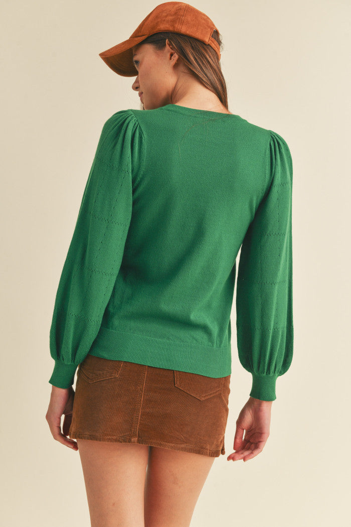 Perfectly Pointelle Sweater