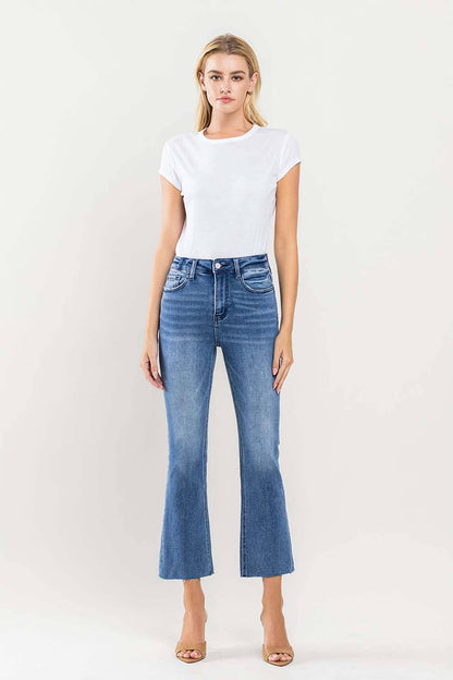 SUPER HIGH RISE KICK FLARE JEANS